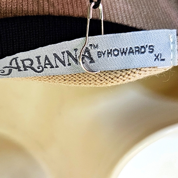 ARIANNA By HOWARD'S Chestnut Brown/Black/Tan Block Sweater Dress, X-Large, NWT - Picture 14 of 16